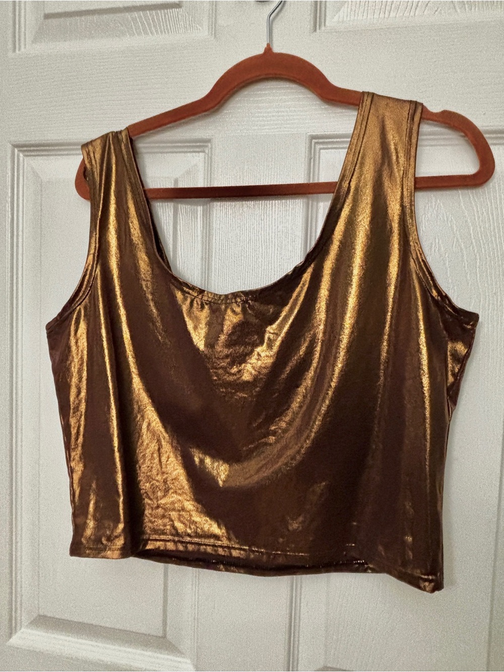Cute Bronze Crop Tank Top
